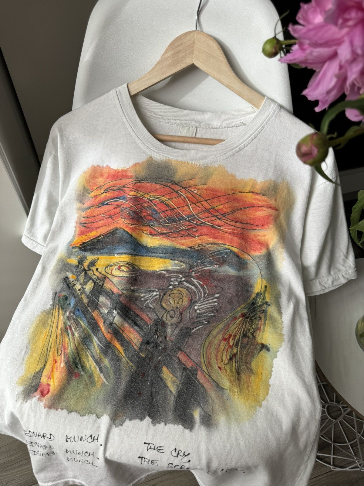 Handmade × Vintage Edvard Munch The Cry The Scream 1893 Vintage T Shirt Size US M / EU 48-50 / 2 - 4 Thumbnail