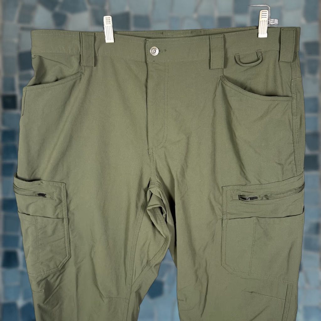 Olive Duluth Flexpedition Pants Mens 40x30 Relaxed Cargo Stretch Olive 71153 Size US 40 / EU 56 - 1 Thumbnail
