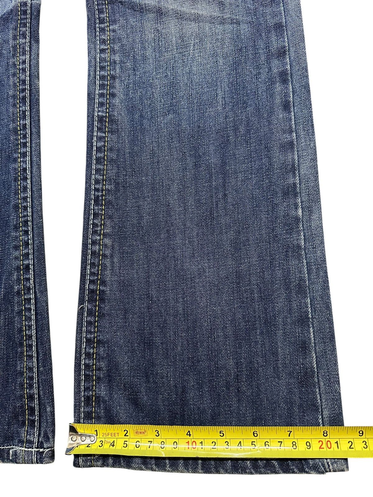 Japanese Brand Vintage Japanese Brand Blue Faded Wash Bootcut Style Jeans Size US 30 / EU 46 - 15 Thumbnail