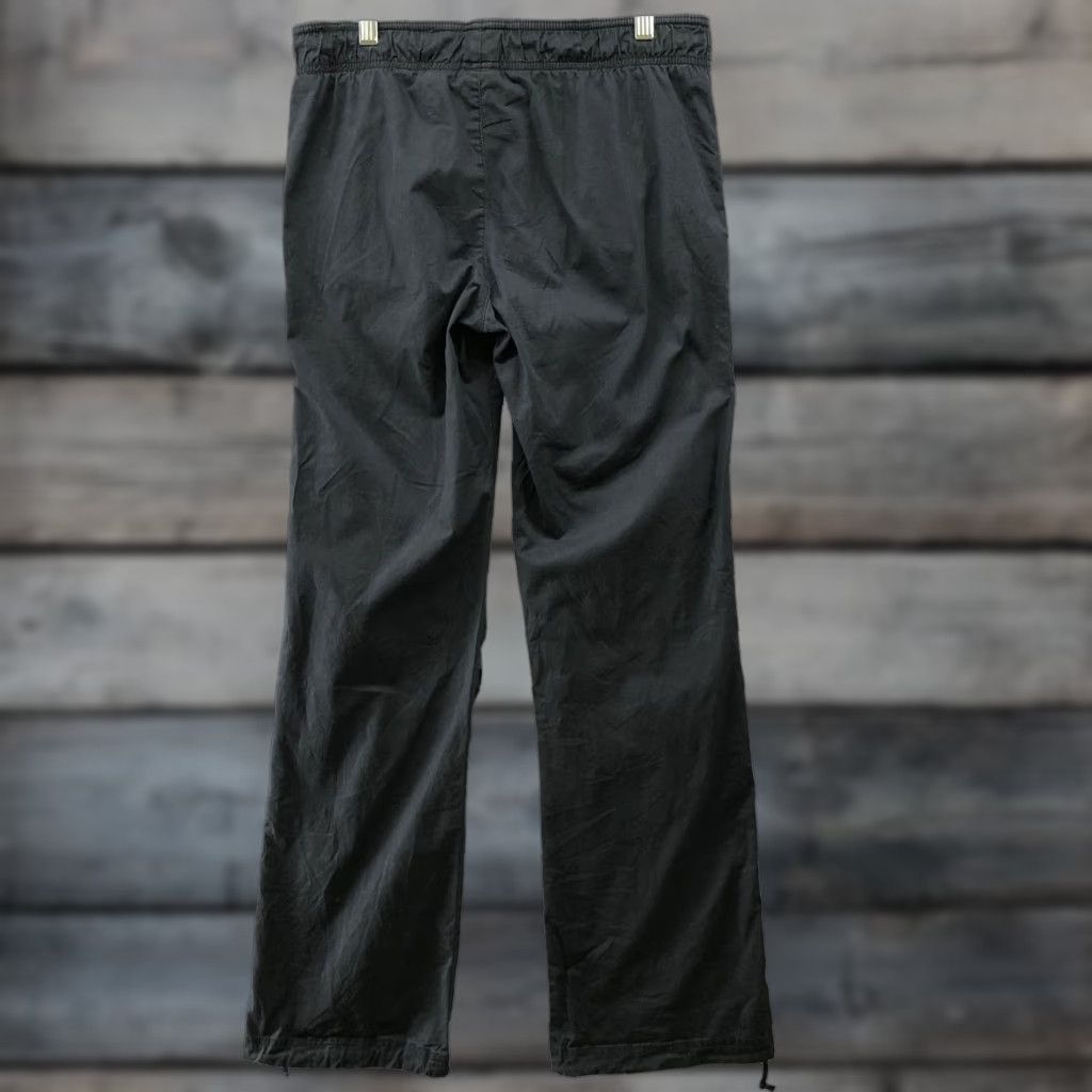Nike Nike Pull On Straight Leg Pants Womens M Black Drawstring Athletic Cotton Blend Track Pants Size 32" / US 10 / IT 46 - 1 Thumbnail