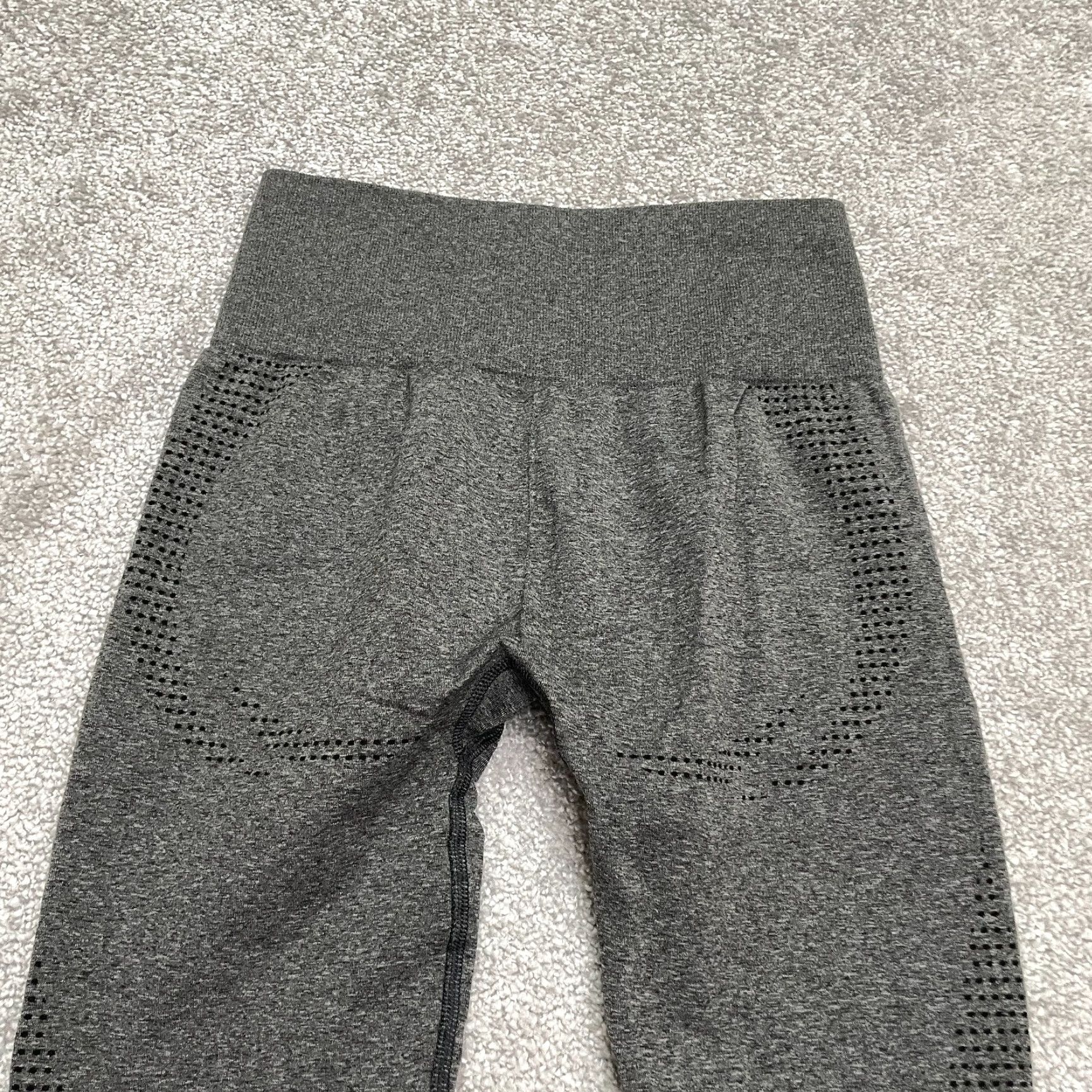 Gymshark GYMSHARK Seamless Compression Leggings Womens XS Gray High Rise Yoga Athleisure Size 26" / US 2 / IT 38 - 3 Thumbnail