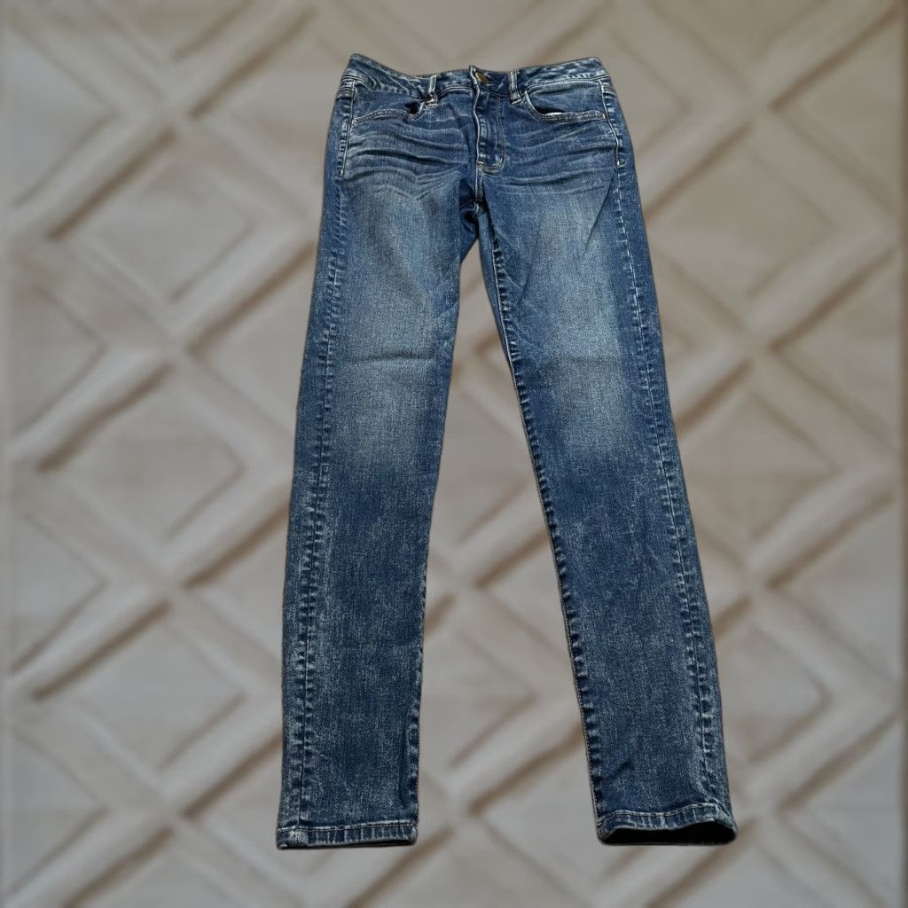 American Eagle Outfitters American Eagle Super Stretch Jeans Womens 6 Hi Rise Jegging Blue Denim 28x28.5 Size 28" / US 6 / IT 42 - 1 Thumbnail