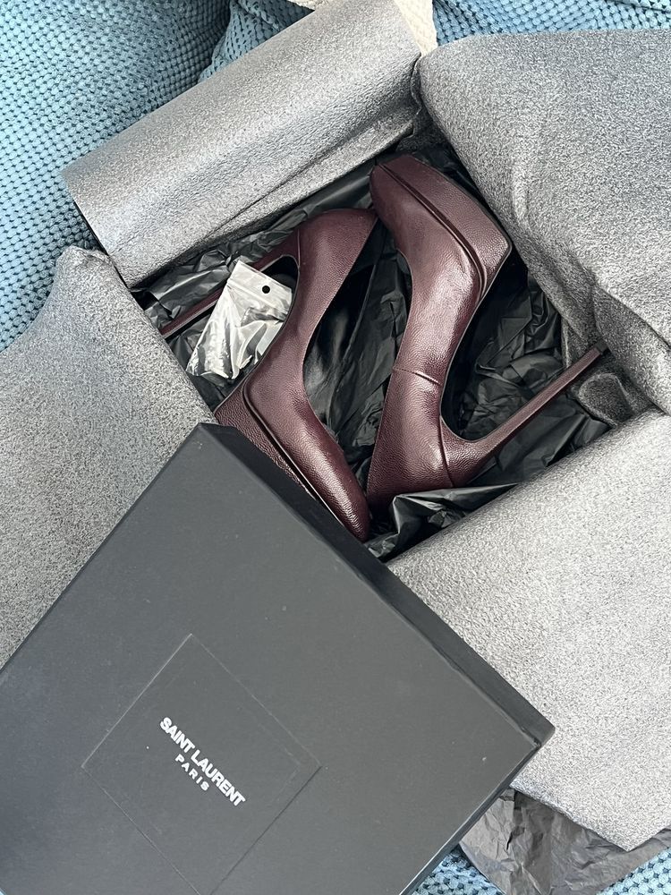 Saint Laurent Paris Saint Laurent Paris Leather Heels Size US 8 / IT 38 - 1 Thumbnail