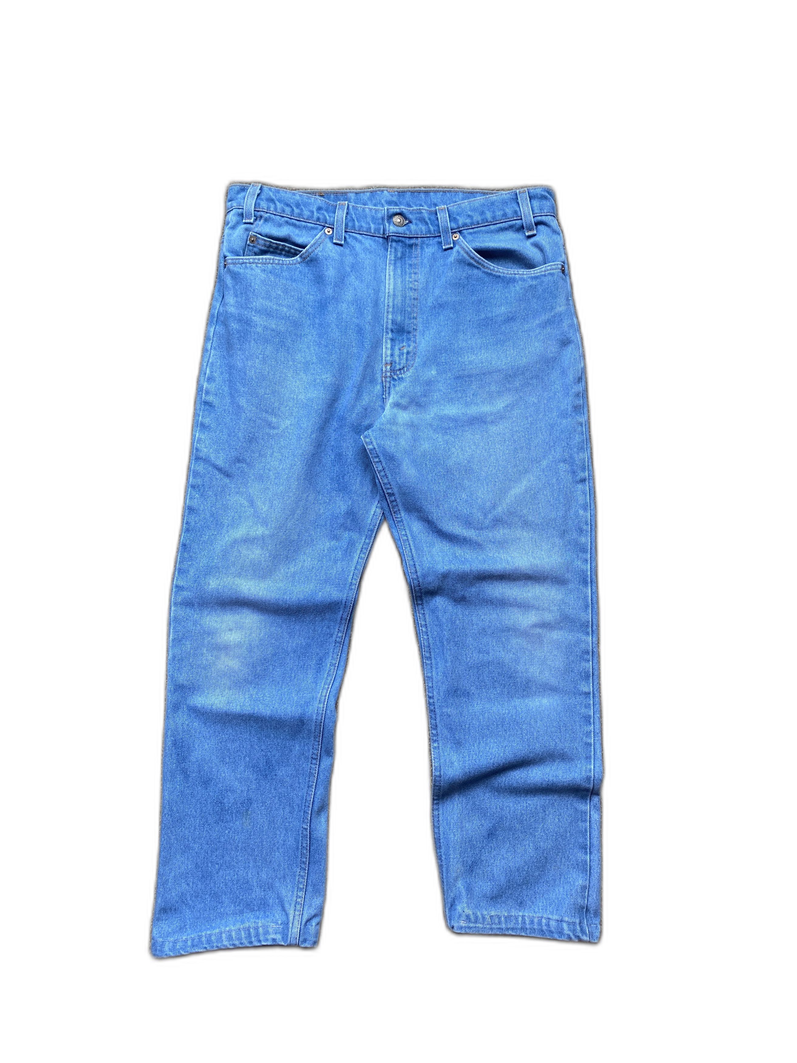 Levi's Vintage 80s Levis Orange Tab Jeans Light Wash 34 Size US 34 / EU 50 - 2 Thumbnail