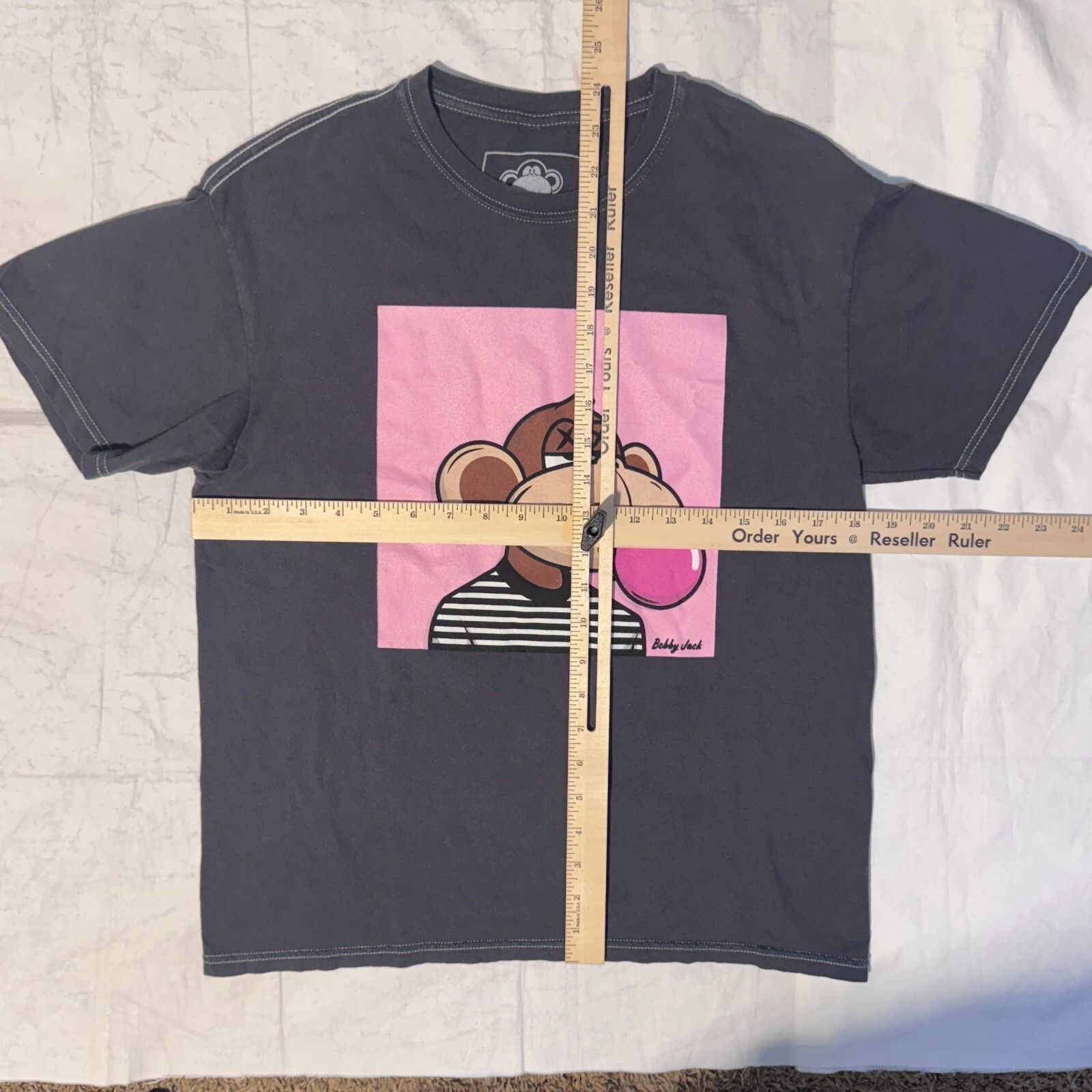 Other Bobby Jack Monkey Y2K 2000s Gray Graphic Tee Small Tshirt Bu Size S / US 4 / IT 40 - 3 Thumbnail