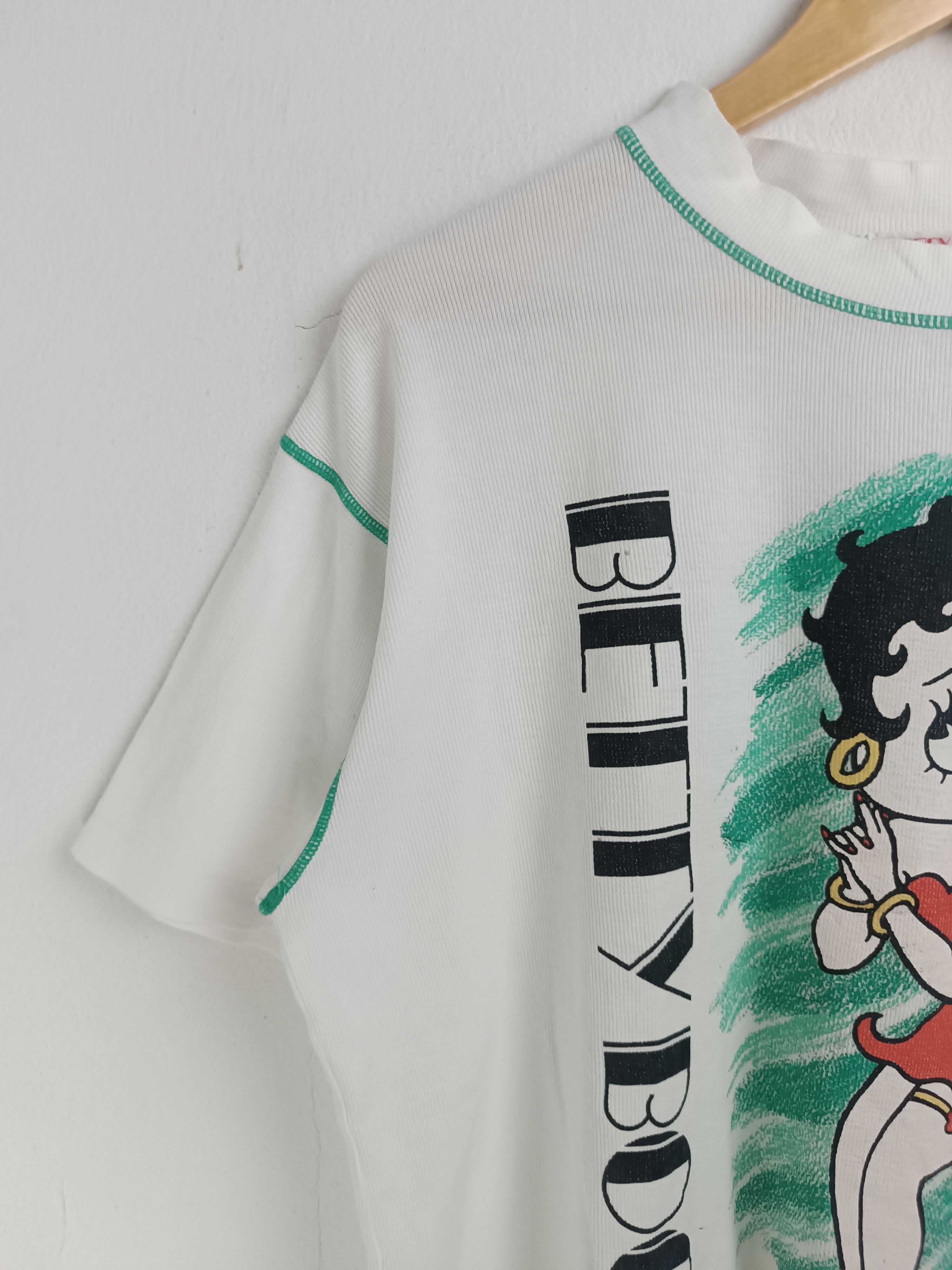Vintage VINTAGE 90'S BETTY BOOP CROP TOP STYLE VERY RARE TEE Size US L / EU 52-54 / 3 - 5 Thumbnail