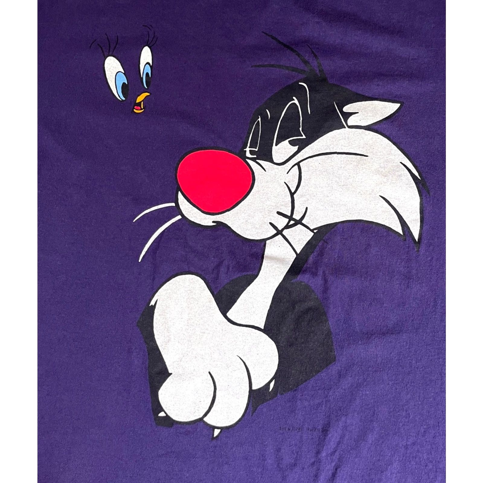 Vintage VINTAGE Six Flags Warner Bros Sylvester & Tweety T-Shirt Unisex Adults 2XL Purple 90s Shirt Size US XXL / EU 58 / 5 - 3 Thumbnail
