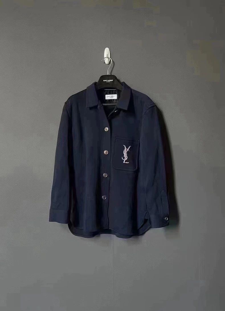 Saint Laurent Paris Saint Laurent Paris Golden logo jacket-2506 Size US S / EU 44-46 / 1 - 1 Thumbnail