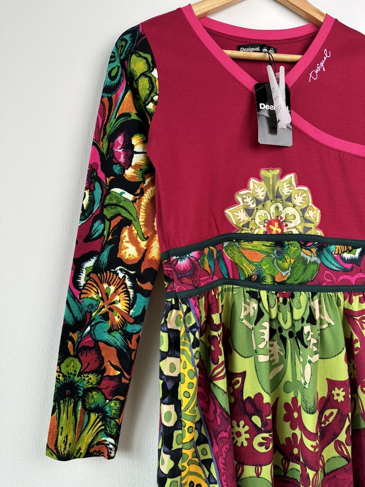Desigual DESIGUAL Vest Guinardo Multicolor Floral Print Dress Size M / US 6-8 / IT 42-44 - 5 Thumbnail