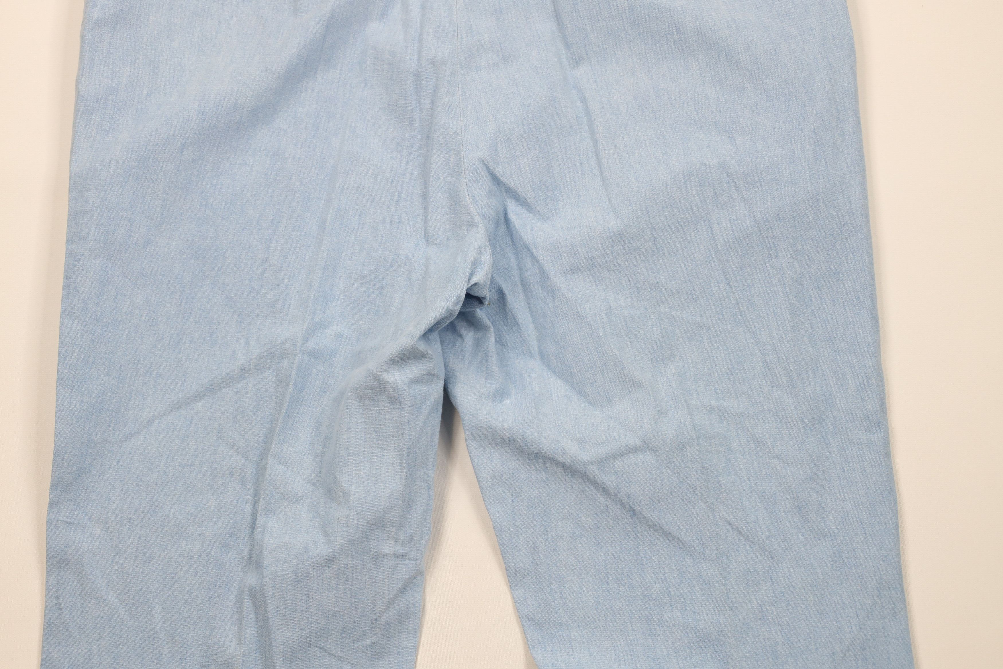 Orvis Vintage 70s Orvis Wide Leg Chino Pants Blue Cotton USA Size US 38 / EU 54 - 10 Thumbnail