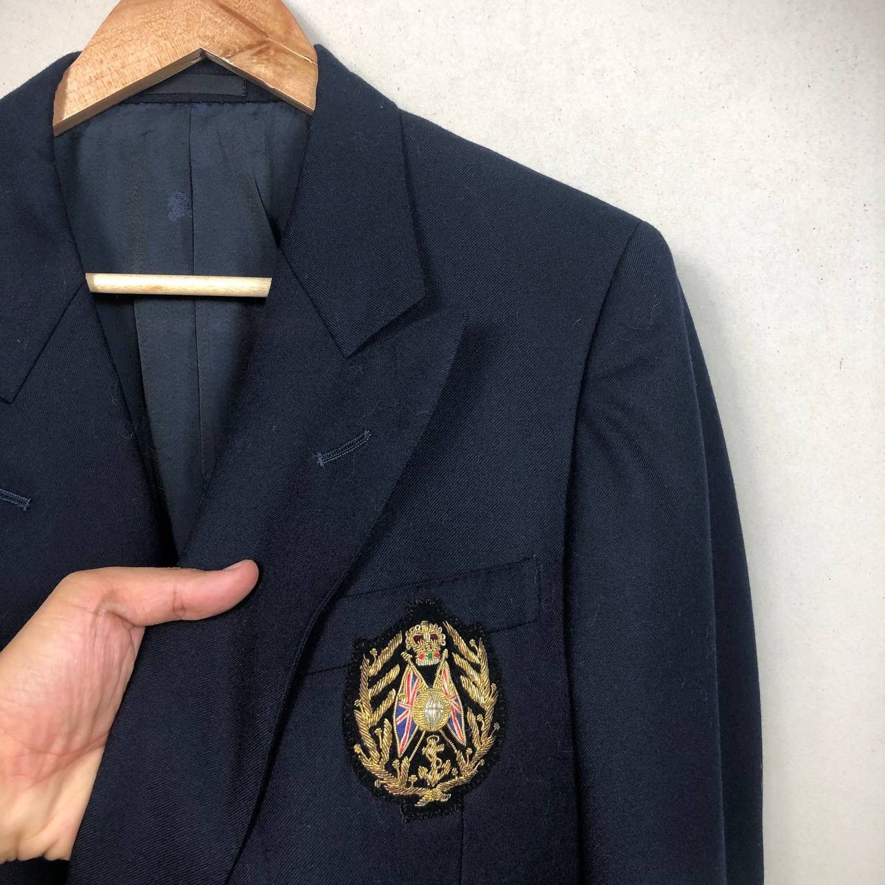Burberry Luxury Burberry Navy Blue Coat Jacket Tuxedo Blazer Suits Size US M / EU 48-50 / 2 - 5 Thumbnail