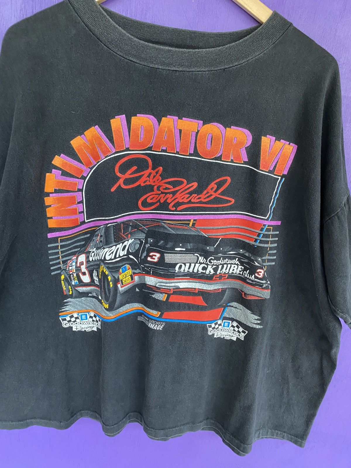 NASCAR Vintage 1993 NASCAR Dale Earnhardt intimidator t-shirt Size US XL / EU 56 / 4 - 3 Thumbnail