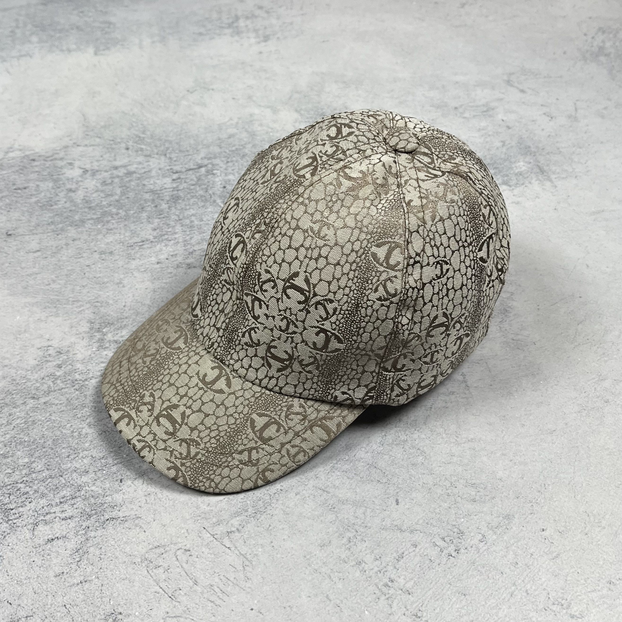 Roberto Cavalli Roberto Cavalli Snake Skin Pattern Multilogo Baseball Cap Size ONE SIZE - 1 Thumbnail