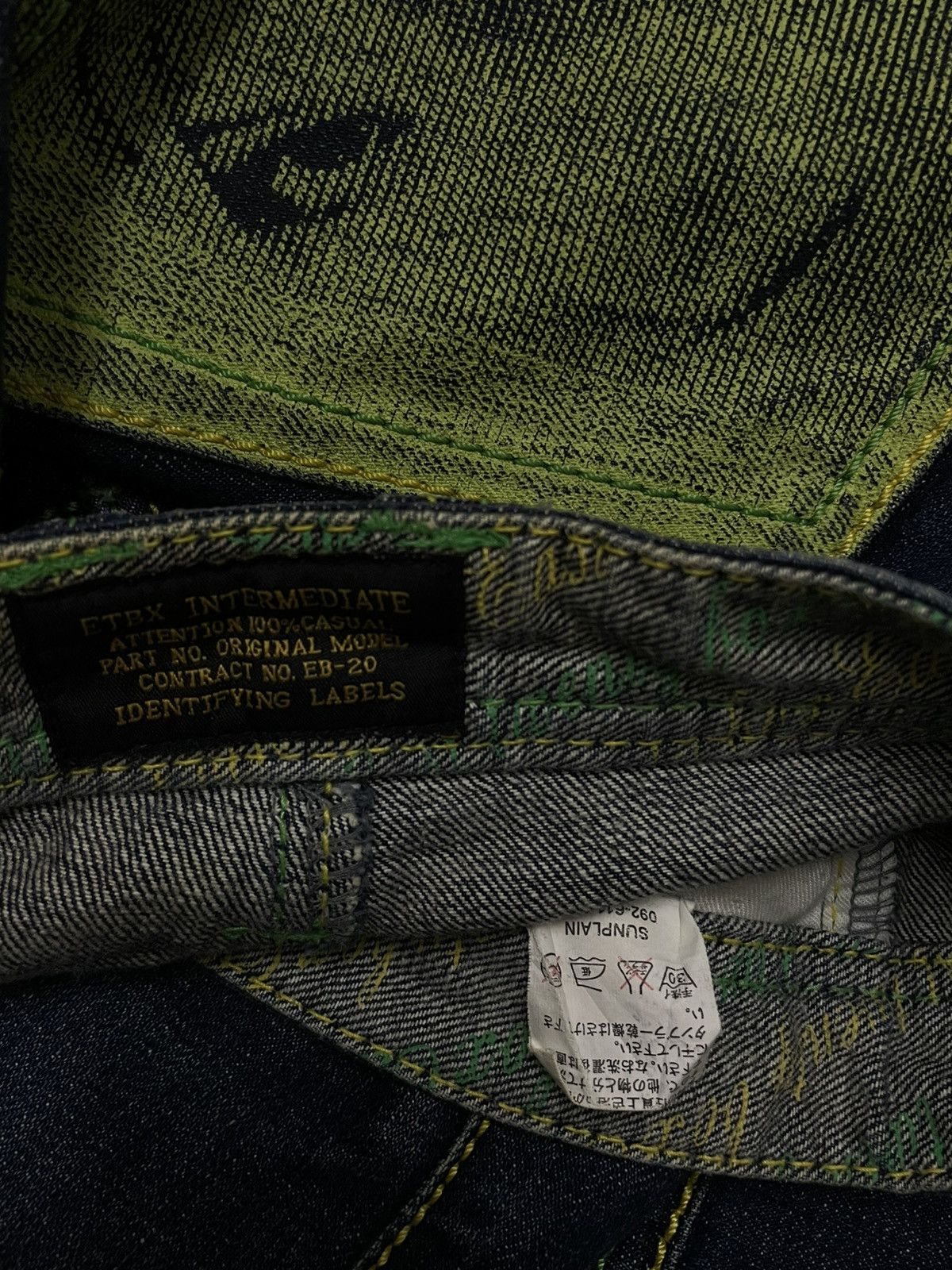 Beauty Beast VINTAGE ETBX CYBERPUNK JAPAN DESIGNER INTERMIDIATE DENIM Size US 34 / EU 50 - 13 Thumbnail