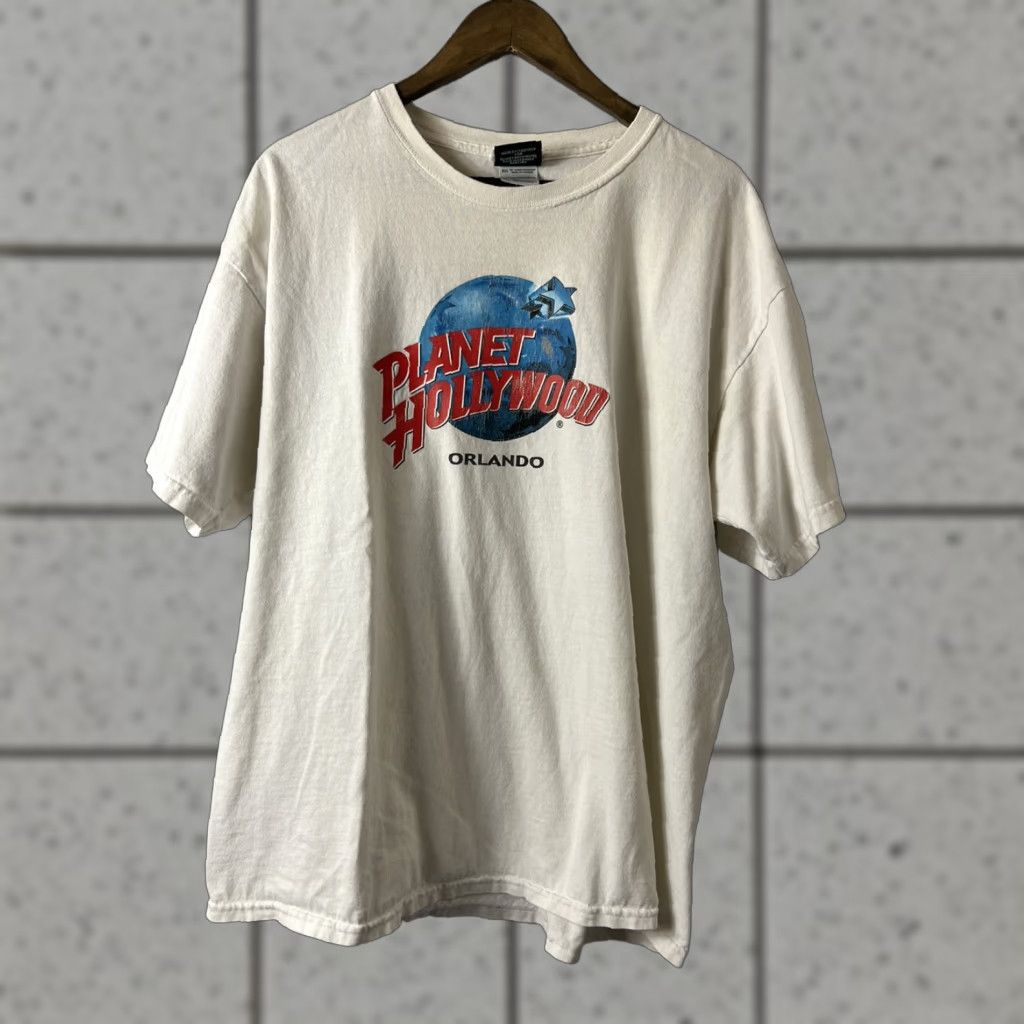 Planet Hollywood VINTAGE Planet Hollywood T-Shirt XL Men White 90s USA Size XL Size US XL / EU 56 / 4 - 1 Thumbnail