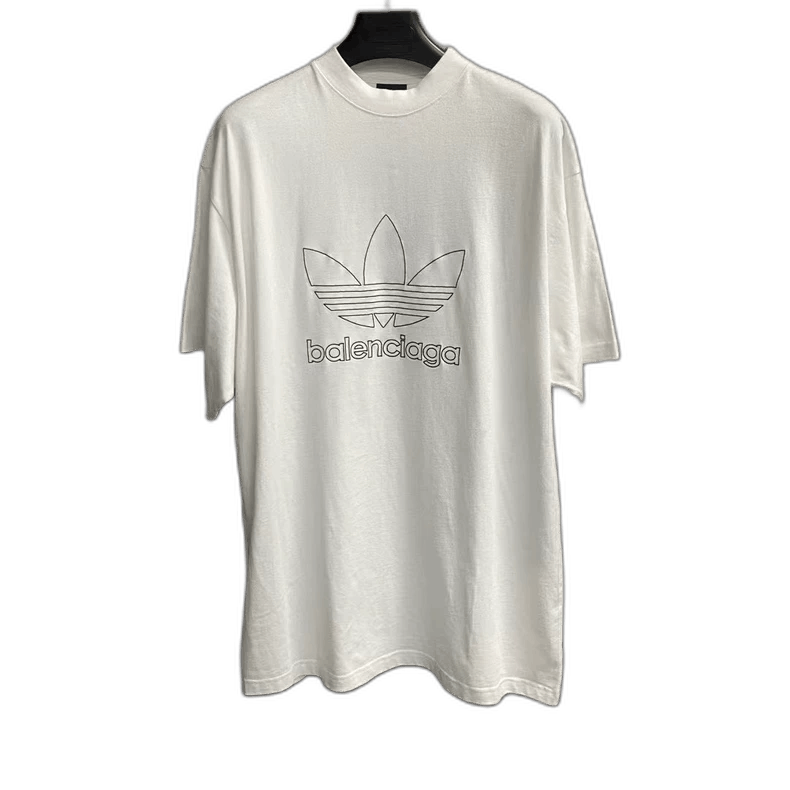 Balenciaga Balenciaga Adidas White Logo Short Sleeve Shirt Size US M / EU 48-50 / 2 - 1 Thumbnail