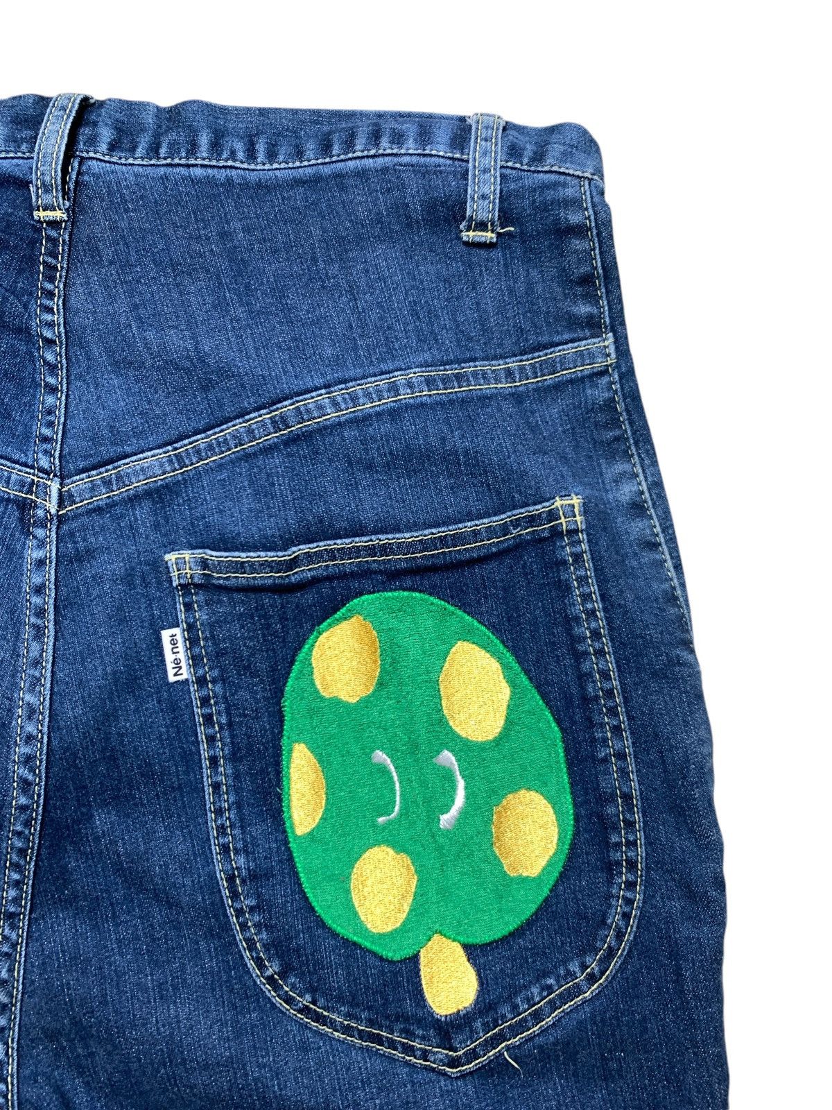 Issey Miyake Issey Miyake Ne-net Denim Mushroom Drop Crotch Pants Size US 31 - 2 Thumbnail
