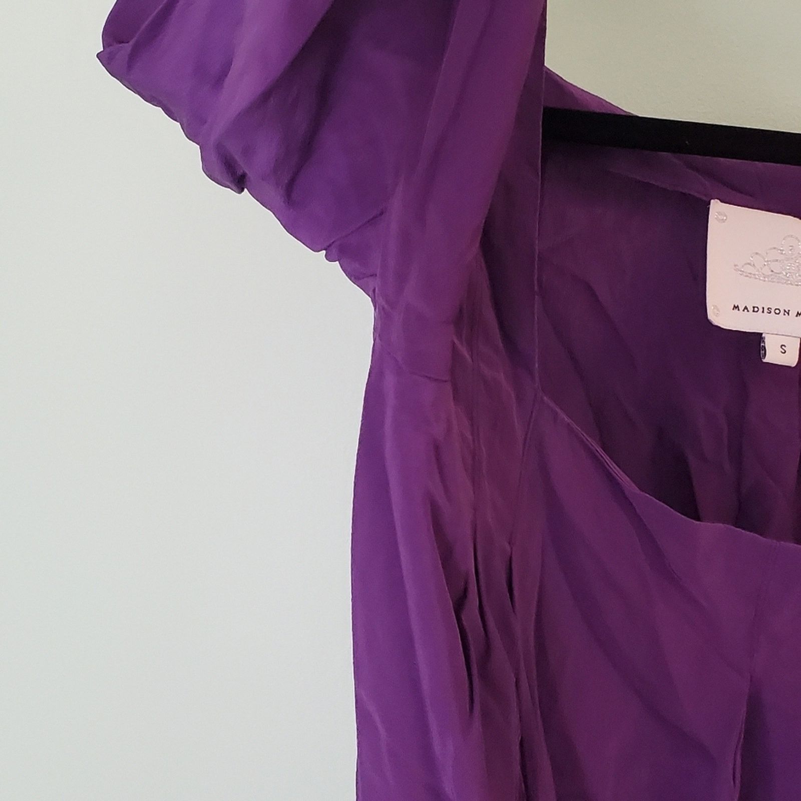Other Madison Marcus Dark Purple Silk Shift Dress - Size Small Size S / US 4 / IT 40 - 7 Thumbnail