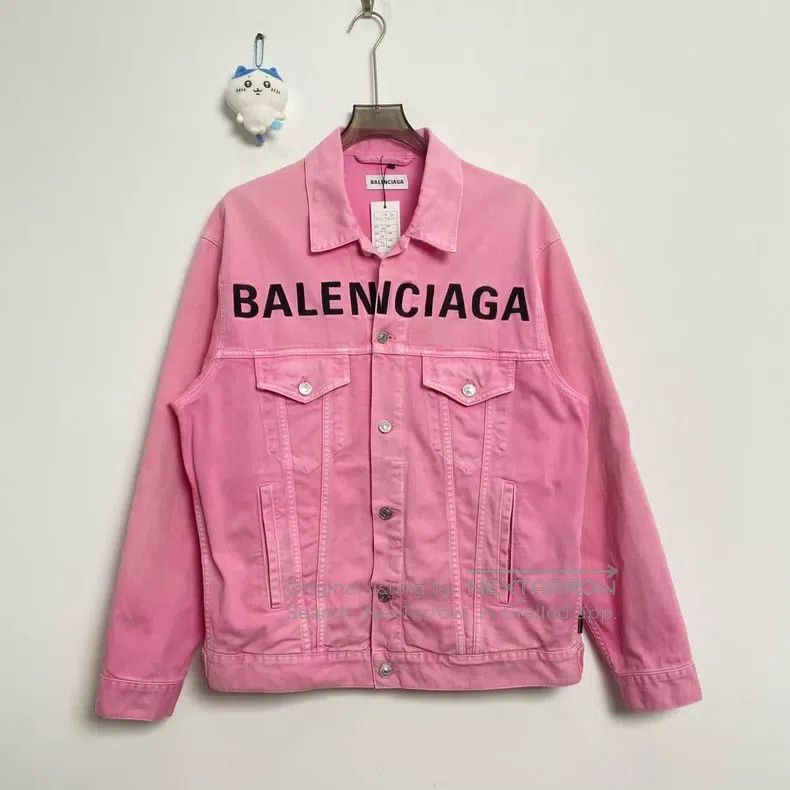 Balenciaga Balenciaga Pink Letter Logo Jeans Size 32 Size 4XL / US 24-26 - 1 Thumbnail