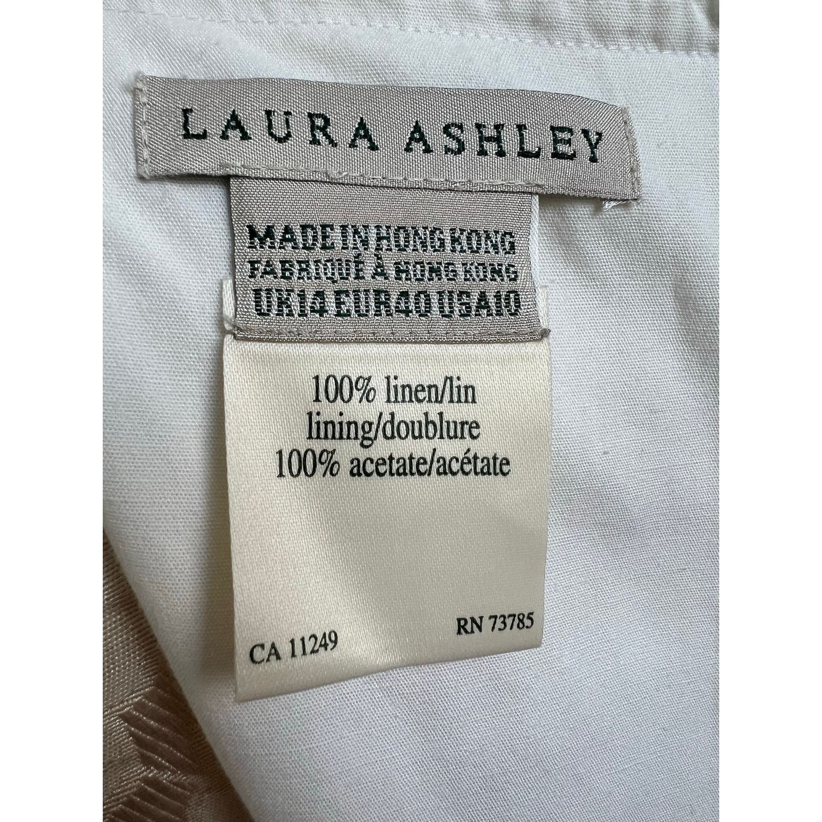 Laura Ashley Laura Ashley Vintage Sleeveless Linen Dress USA Size 10 Size L / US 10 / IT 46 - 6 Thumbnail
