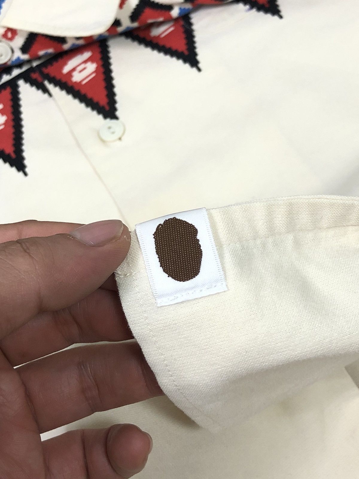 Bape RARE🔥BAPE CLASSIC NAVAJO CODE NATIVE BUTTON UPS Size S / US 4 / IT 40 - 11 Thumbnail