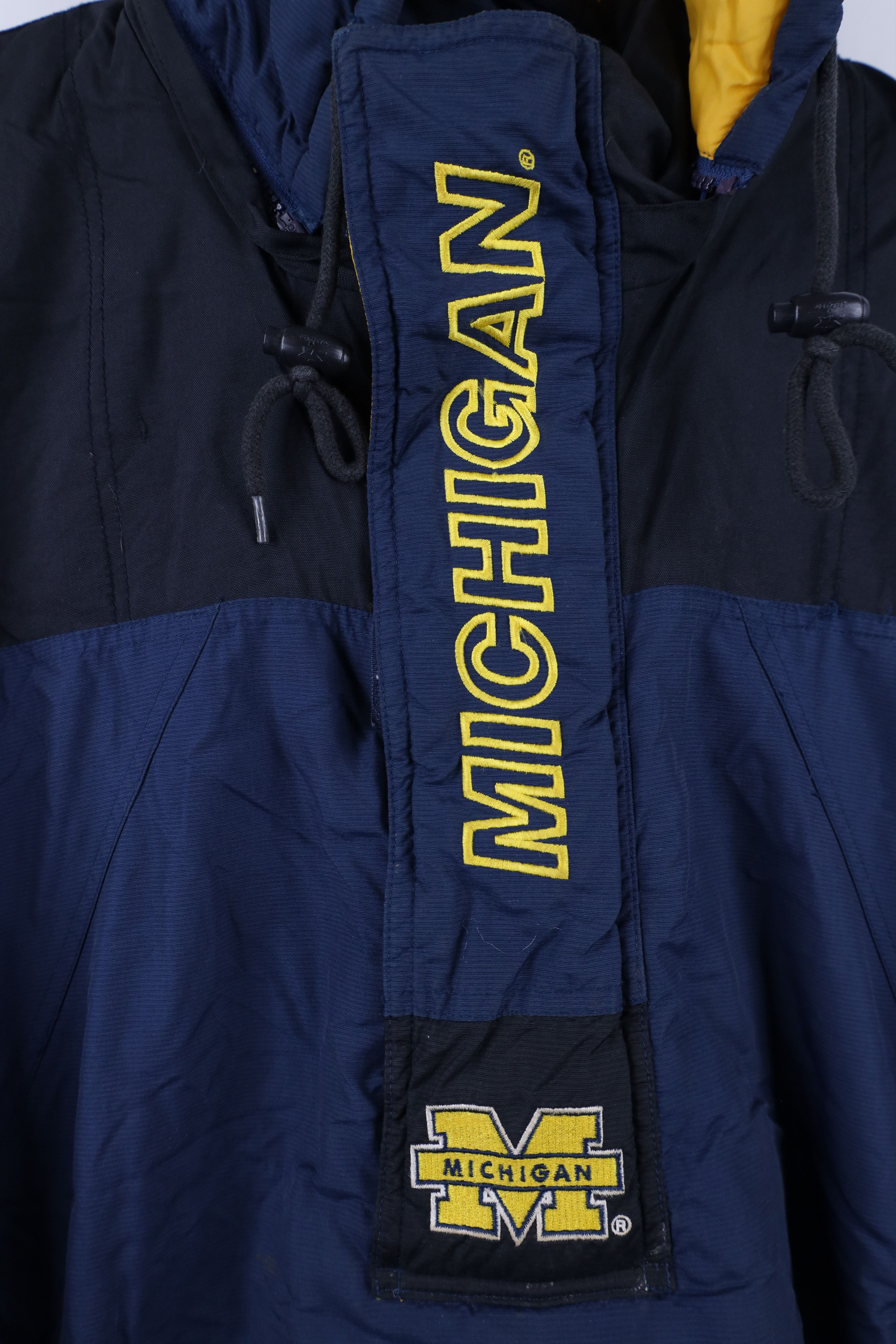 Starter Vintage 90s Starter University of Michigan Puffer Jacket Size US XL / EU 56 / 4 - 5 Thumbnail