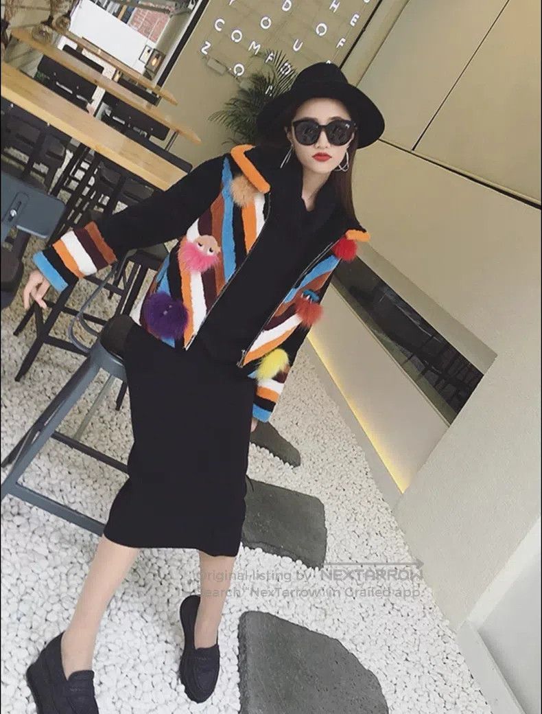 Fendi Fendi Heavyweight Patchwork Fur Jacket Size XS / US 0-2 / IT 36-38 - 9 Thumbnail