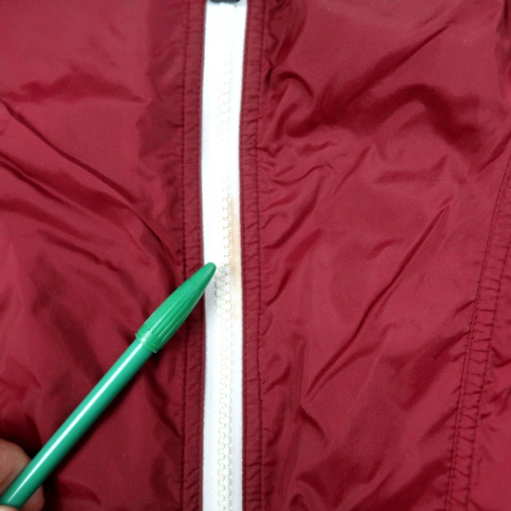 Nike VINTAGE Nike Jacket Mens L Burgundy 90s Windbreaker Swoosh 1/2 Zip Casual Activewear Shirt Jacket Size US L / EU 52-54 / 3 - 4 Thumbnail