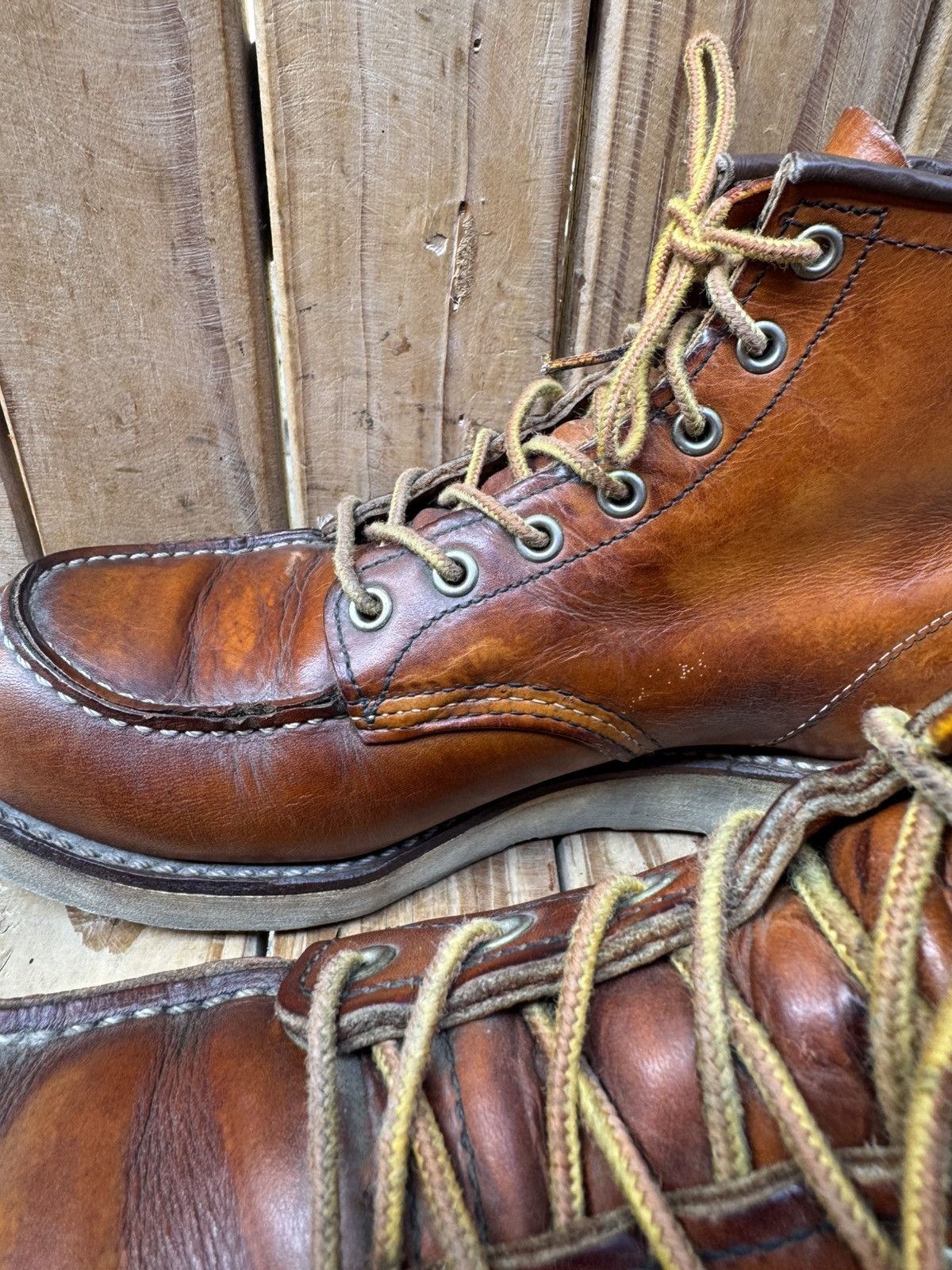Red Wing Red wing 875 Moc Toe brown leather boots US 8.5 D UK 7.5 Size US 8.5 / EU 41-42 - 11 Thumbnail