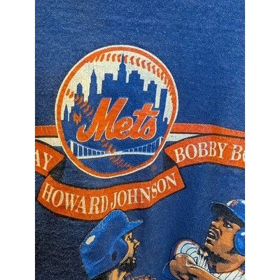 Nutmeg Vintage MLB New York Mets Nutmeg Mills T-shirt L Triple Thr Size US L / EU 52-54 / 3 - 5 Thumbnail