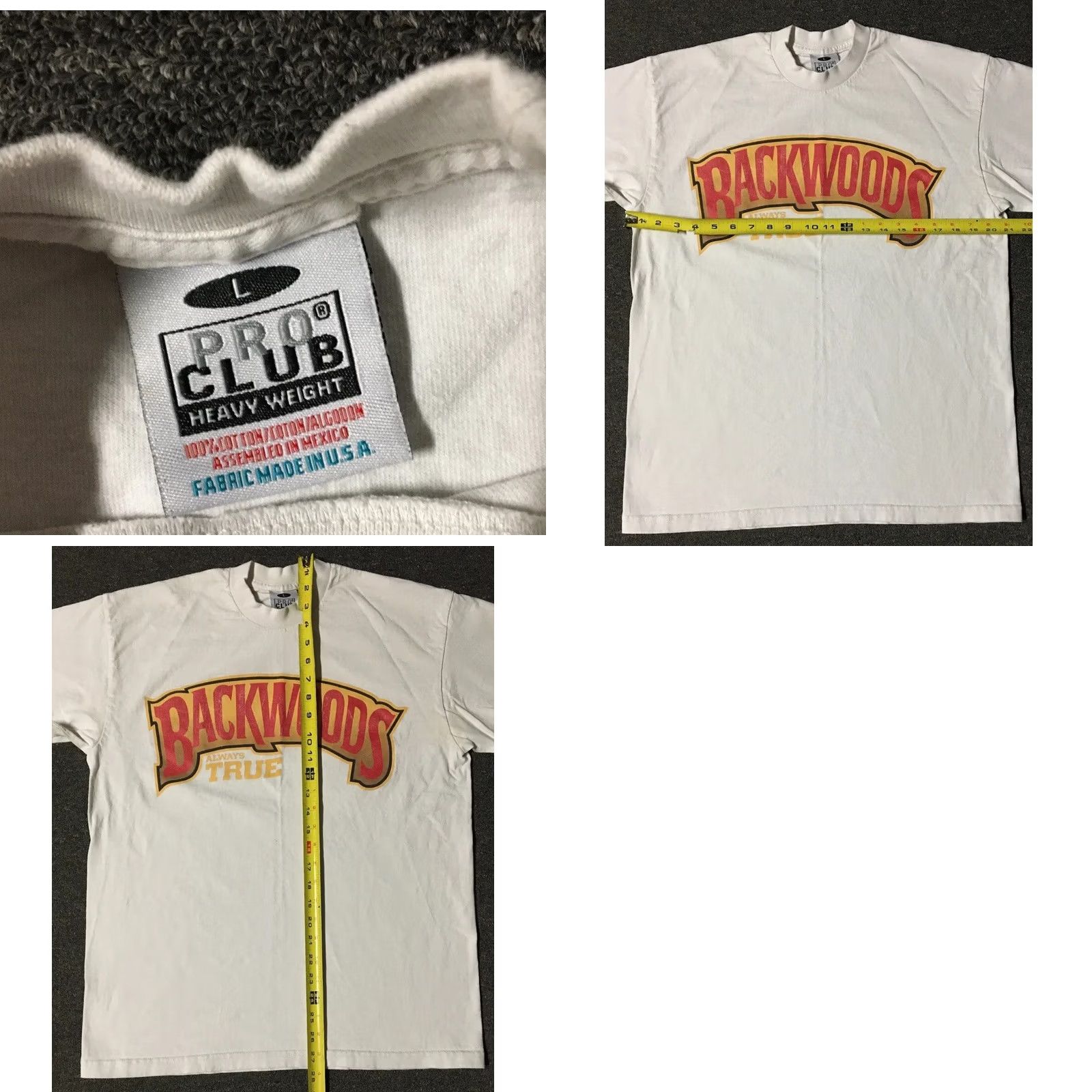 Vintage VINTAGE Backwoods Cigars Stay True Faded Distress Shirt M White 90s Grunge Weed 420 Punk Rock 80s USA Mens T-Shirt Size US M / EU 48-50 / 2 - 9 Thumbnail
