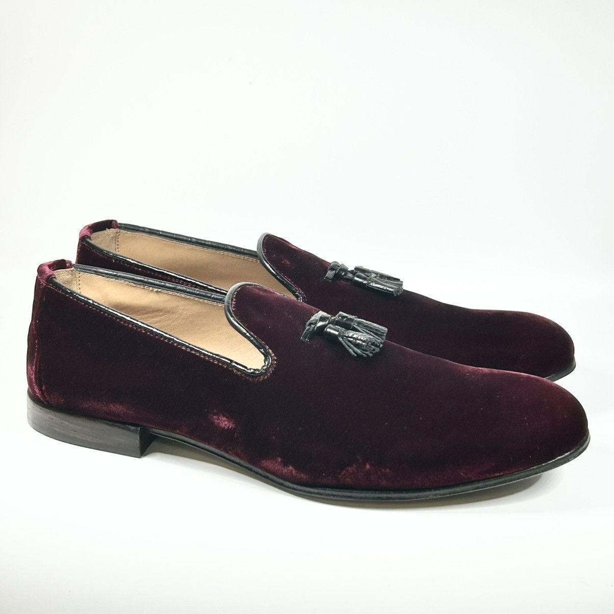 Tom Ford New Tom Ford Nicolas Velvet Loafers Cranberry Size 7UK/8US Size US 8 / EU 41 - 1 Thumbnail