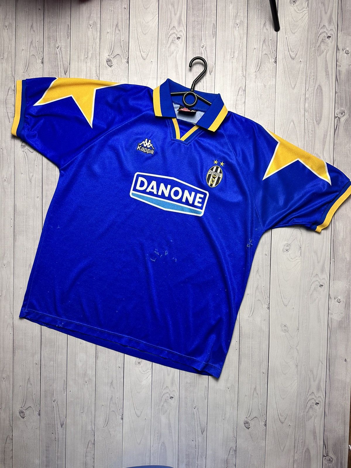 Kappa Vintage kappa soccer jersey Juventus 10 size XL rare blue Size US XL / EU 56 / 4 - 1 Thumbnail
