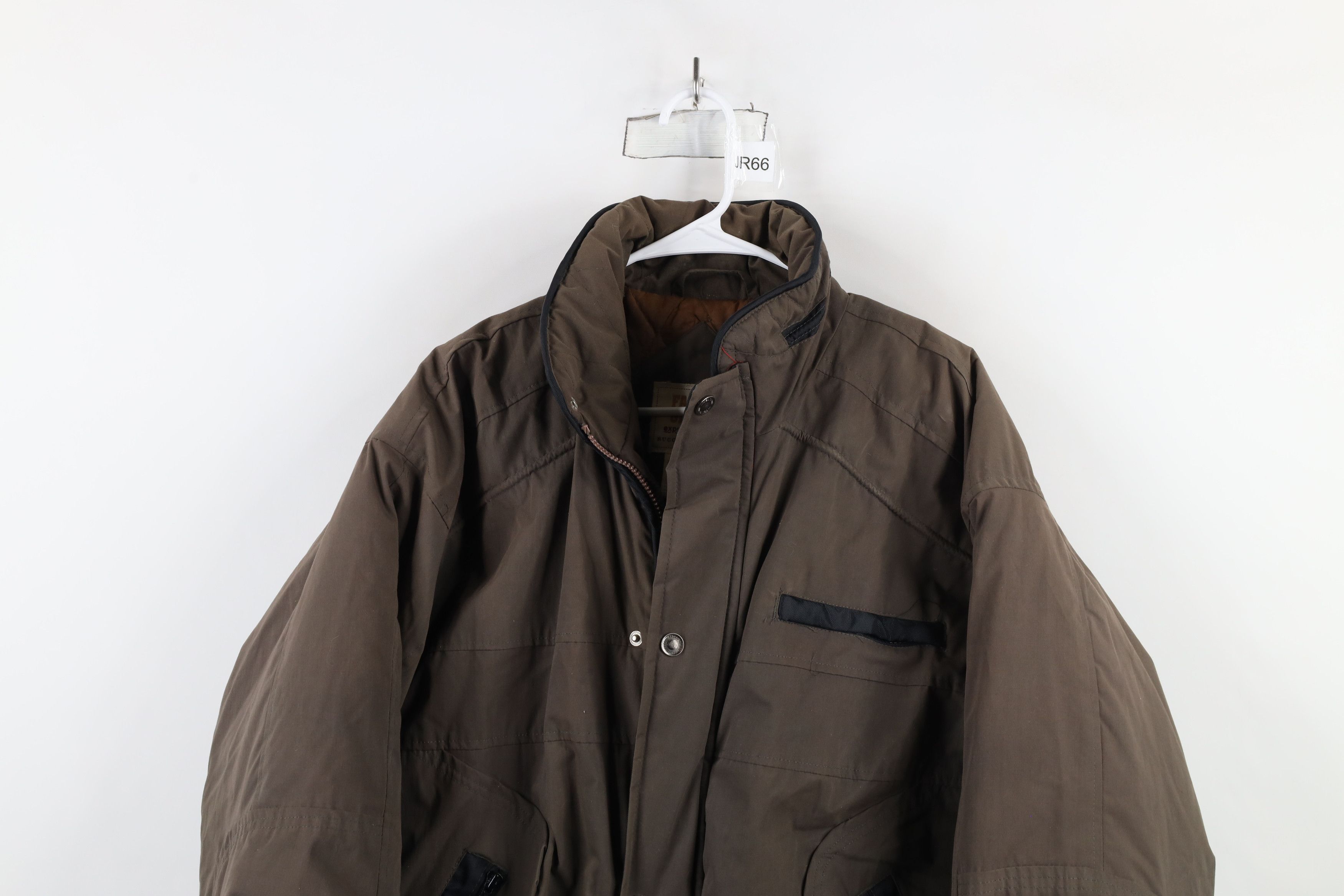 Vintage Vintage 90s Streetwear Quilted Full Zip Bomber Jacket Brown Size US M / EU 48-50 / 2 - 2 Thumbnail