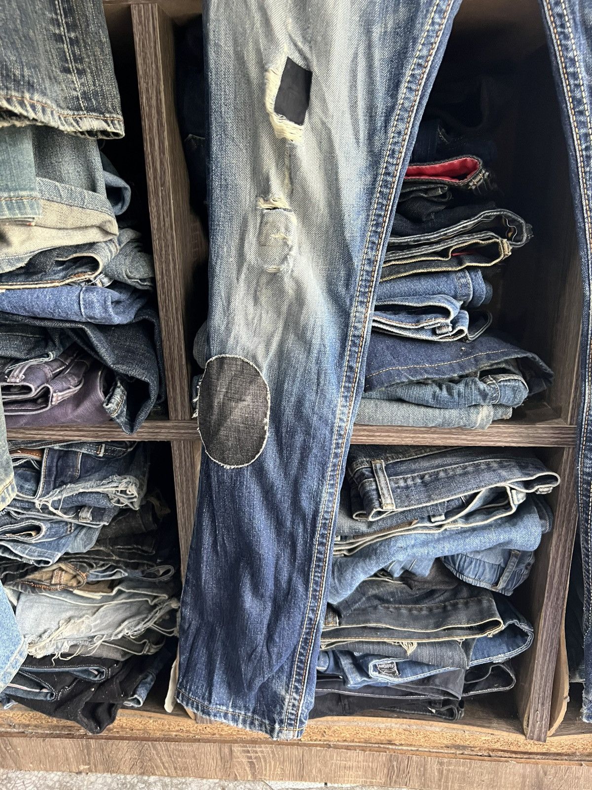 Edwin 🔥Rare Edwin Exclusive Vintage Distressed Denim Size US 29 - 4 Thumbnail