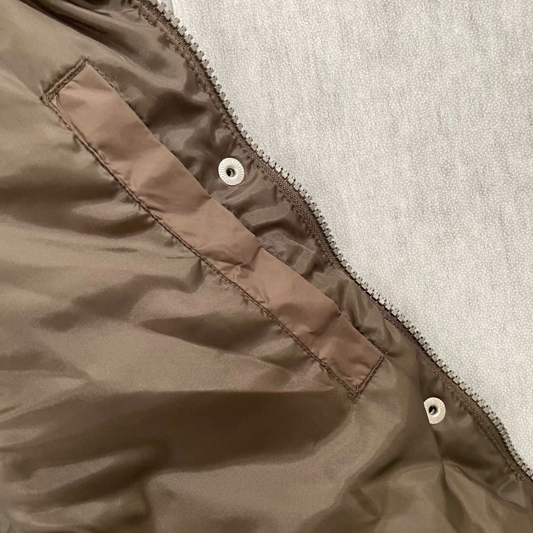 Eddie Bauer Eddie Bauer Jacket Vest Womens XL 700 Fill Power Quilted Goose Down Coat Ladies Brown Nylon Softshell Zip Front Quilted Down Jacket Womens XL Brown Size XL / US 12-14 / IT 48-50 - 6 Thumbnail