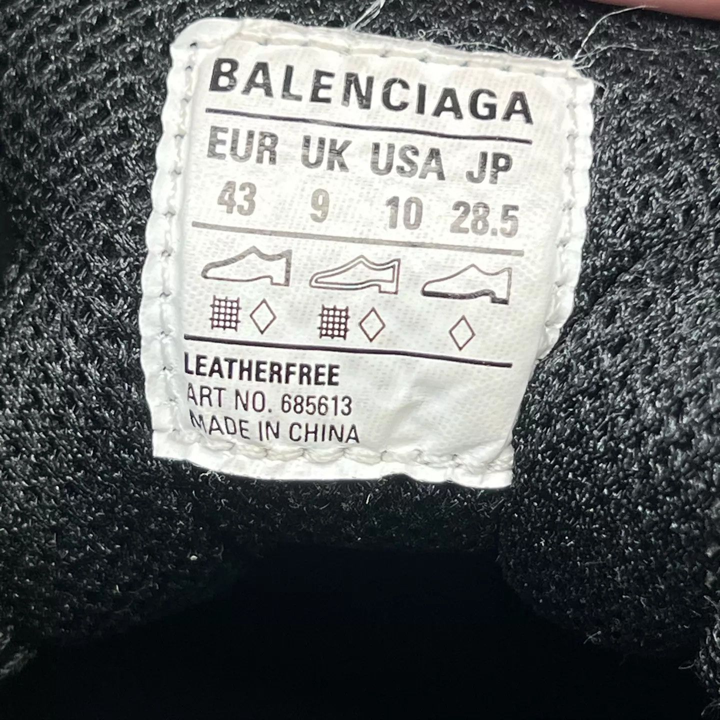Balenciaga Balenciaga Tire Black Sneakers 43 Size US 10 / EU 43 - 6 Thumbnail
