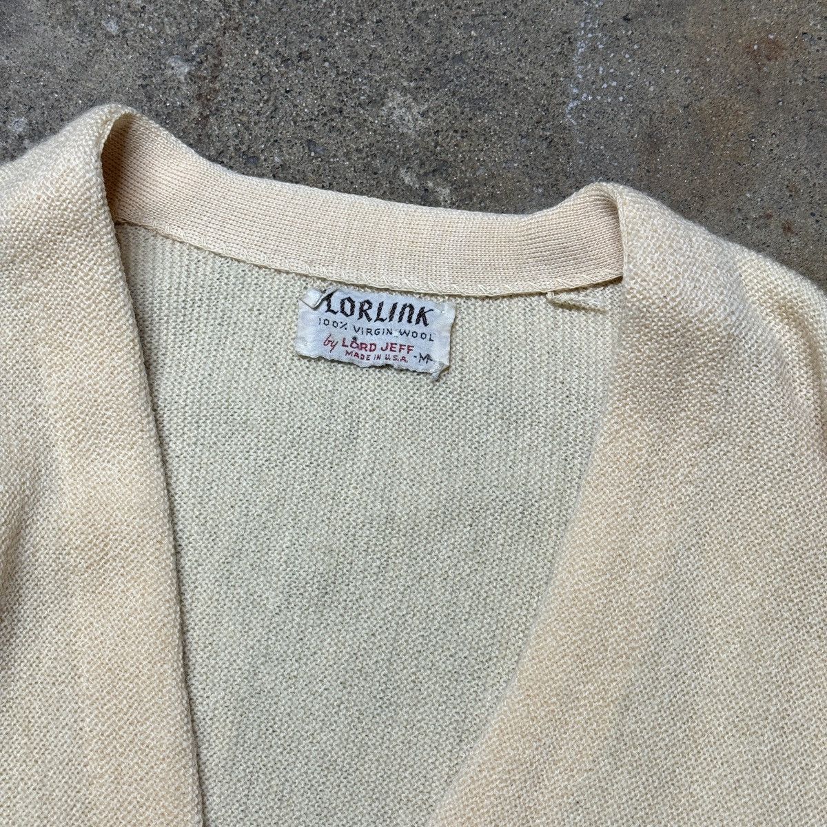 Vintage 60s 70s Virgin Wool Cardigan Sweater Lord Jeff Size US M / EU 48-50 / 2 - 4 Thumbnail