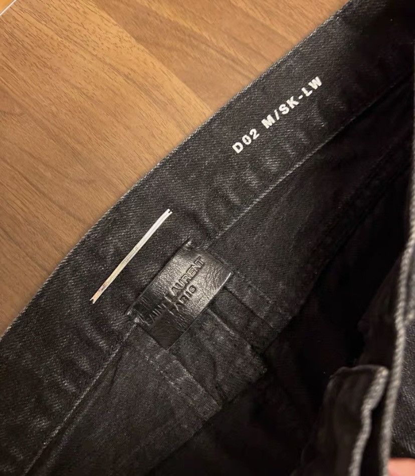 Saint Laurent Paris × Yves Saint Laurent Saint black and white jeans by oil pollution and erosion Size US 30 / EU 46 - 5 Thumbnail