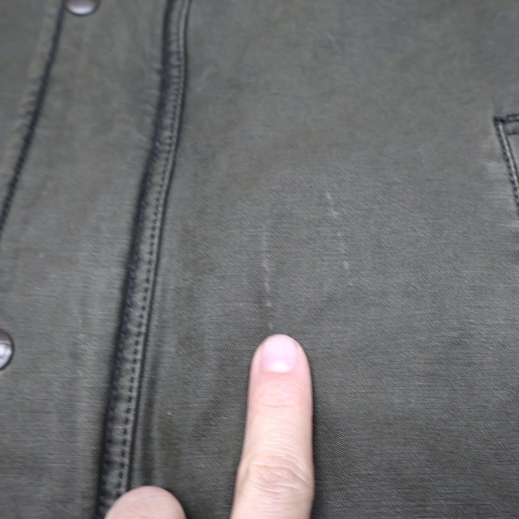 Levi's Levis Jacket Mens L Green Canvas Sherpa Lined Military Field Utility Zip Snap Size US L / EU 52-54 / 3 - 5 Thumbnail