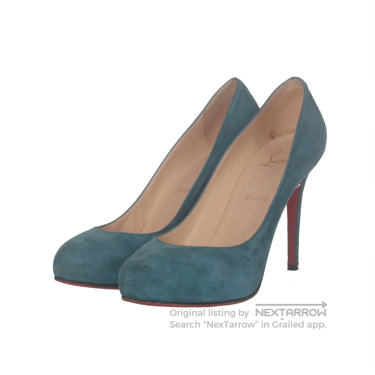 Christian Louboutin Christian Louboutin Suede High Heels 37.5. Size US 6.5 / IT 36.5 - 1 Thumbnail
