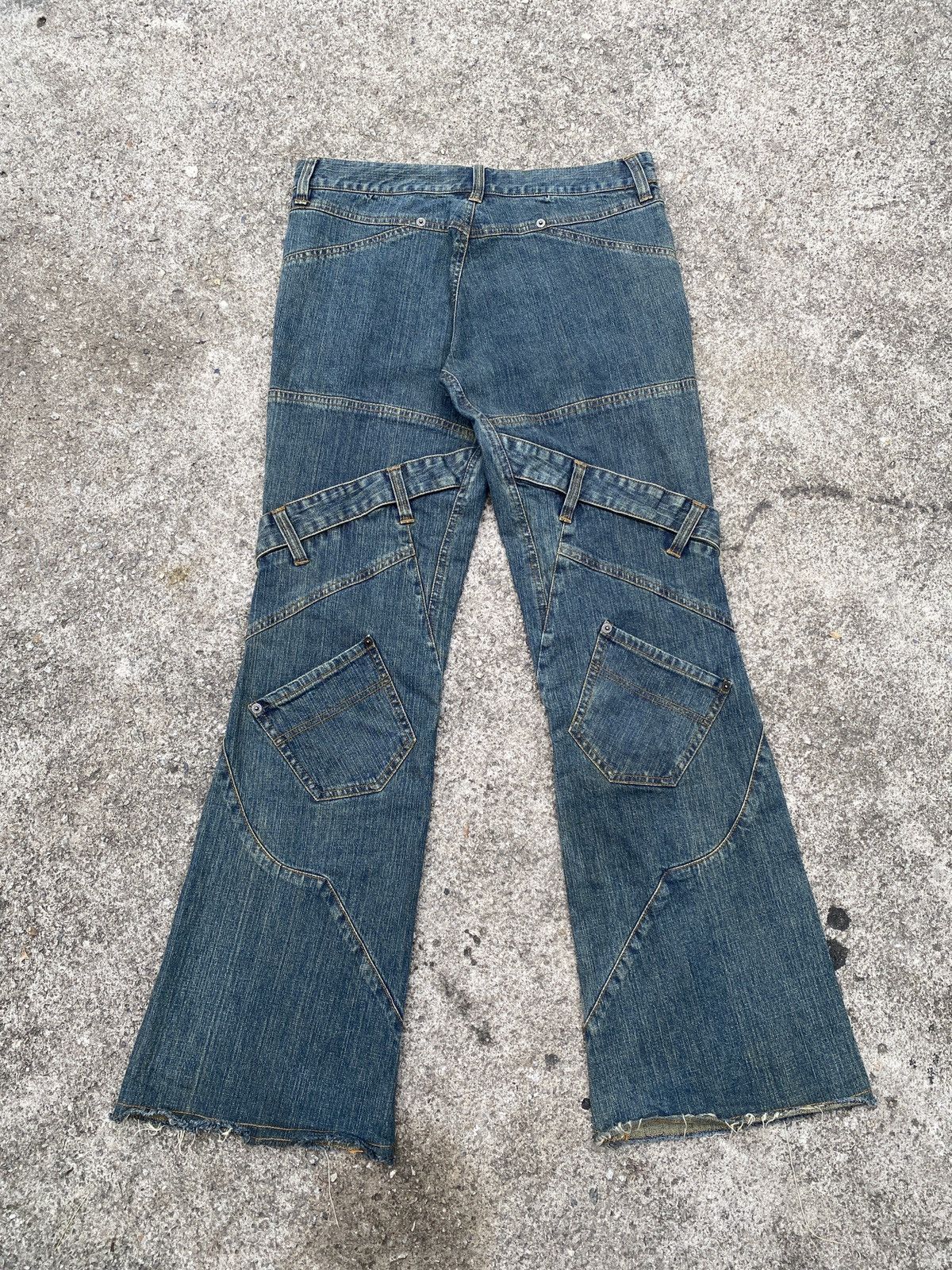 If Six Was Nine × Japanese Brand × Tornado Mart 1990s - Pride International Design Flare Jeans Size US 30 / EU 46 - 5 Thumbnail
