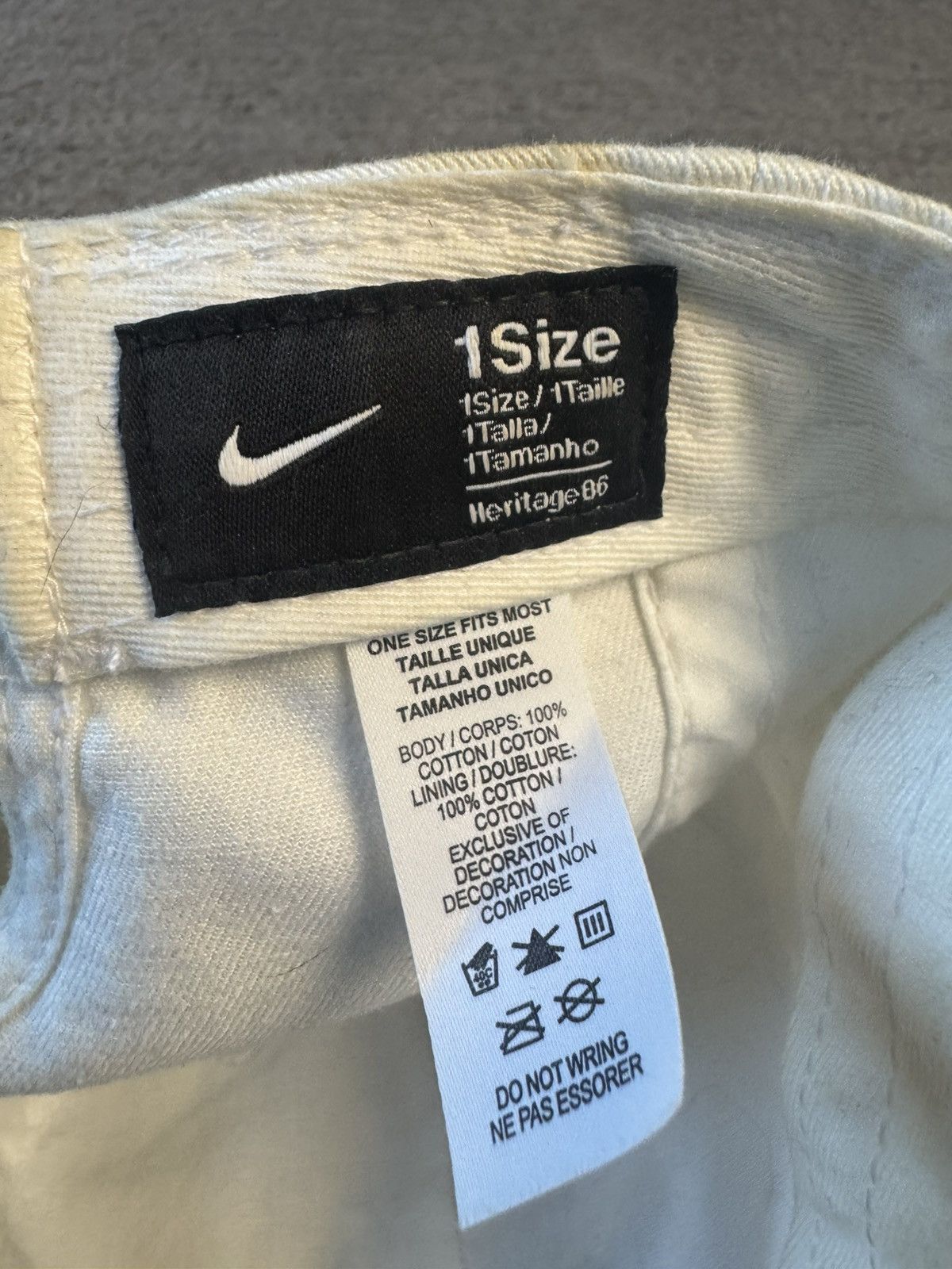 Nike Nike Outline Swoosh Hat Size ONE SIZE - 3 Thumbnail