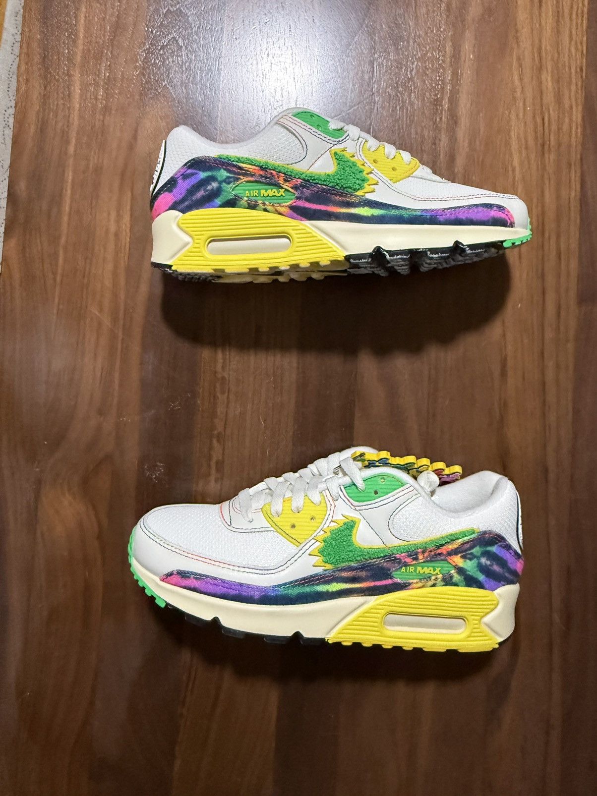 Nike GRATEFUL DEAD X UNIVERSITY OREGON AIR MAX 90 GRATEFUL DUCKS Size US 6.5 / EU 39-40 - 2 Thumbnail