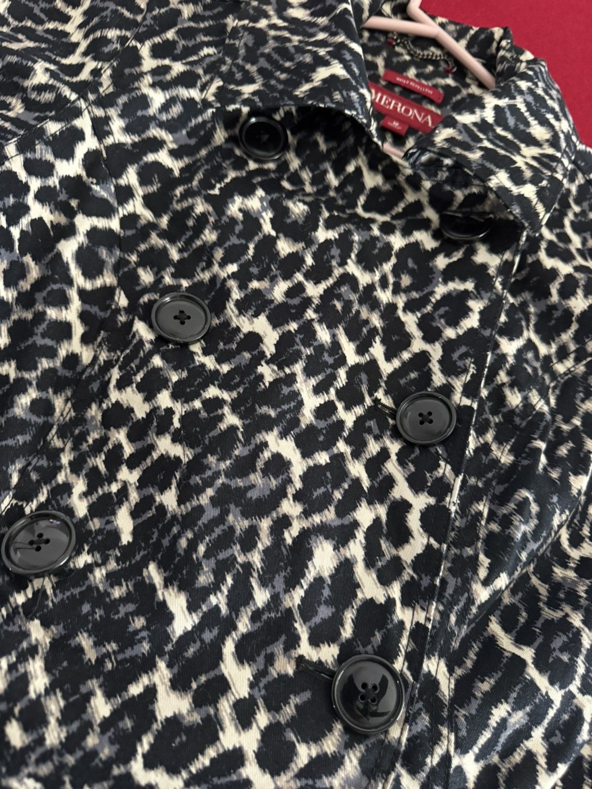 Merona Leopard print jacket / trenchcoat size med Size M / US 6-8 / IT 42-44 - 3 Thumbnail