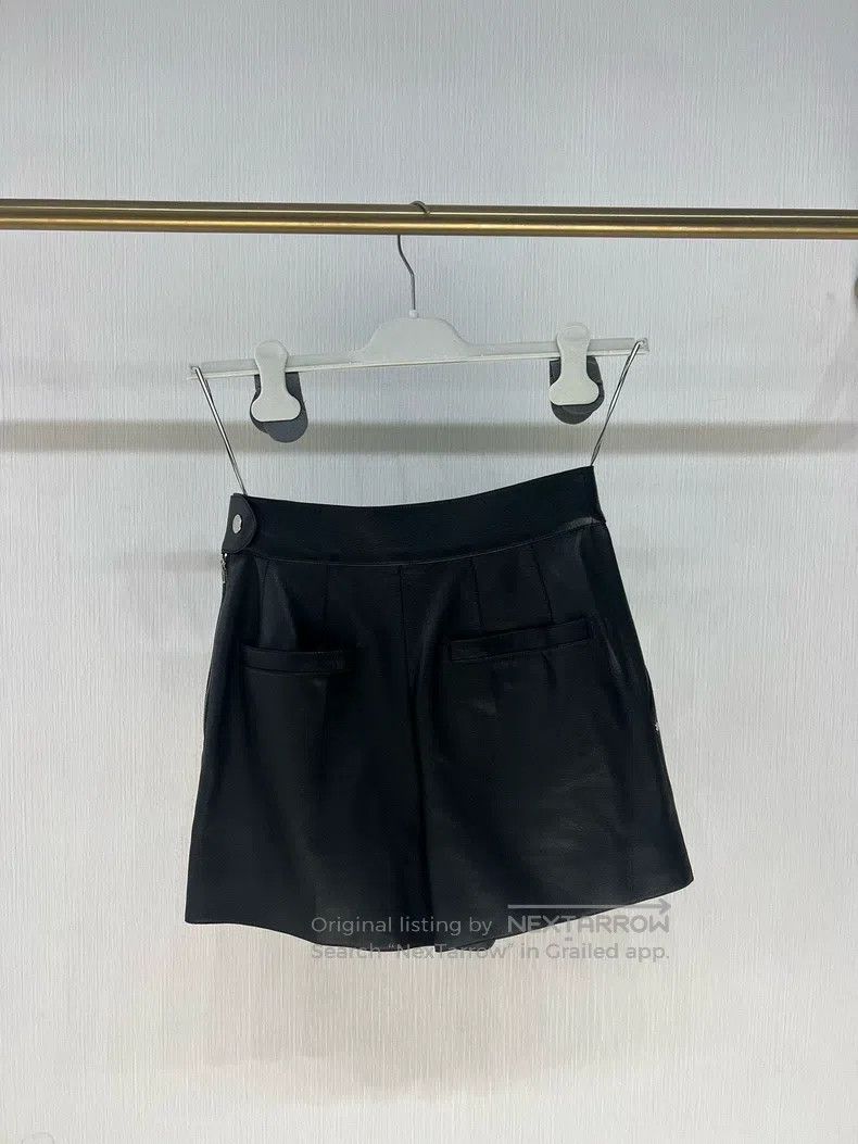 Hermes Hermes Full Leather Black Shorts Size 24" / US 00 / IT 34 - 3 Thumbnail