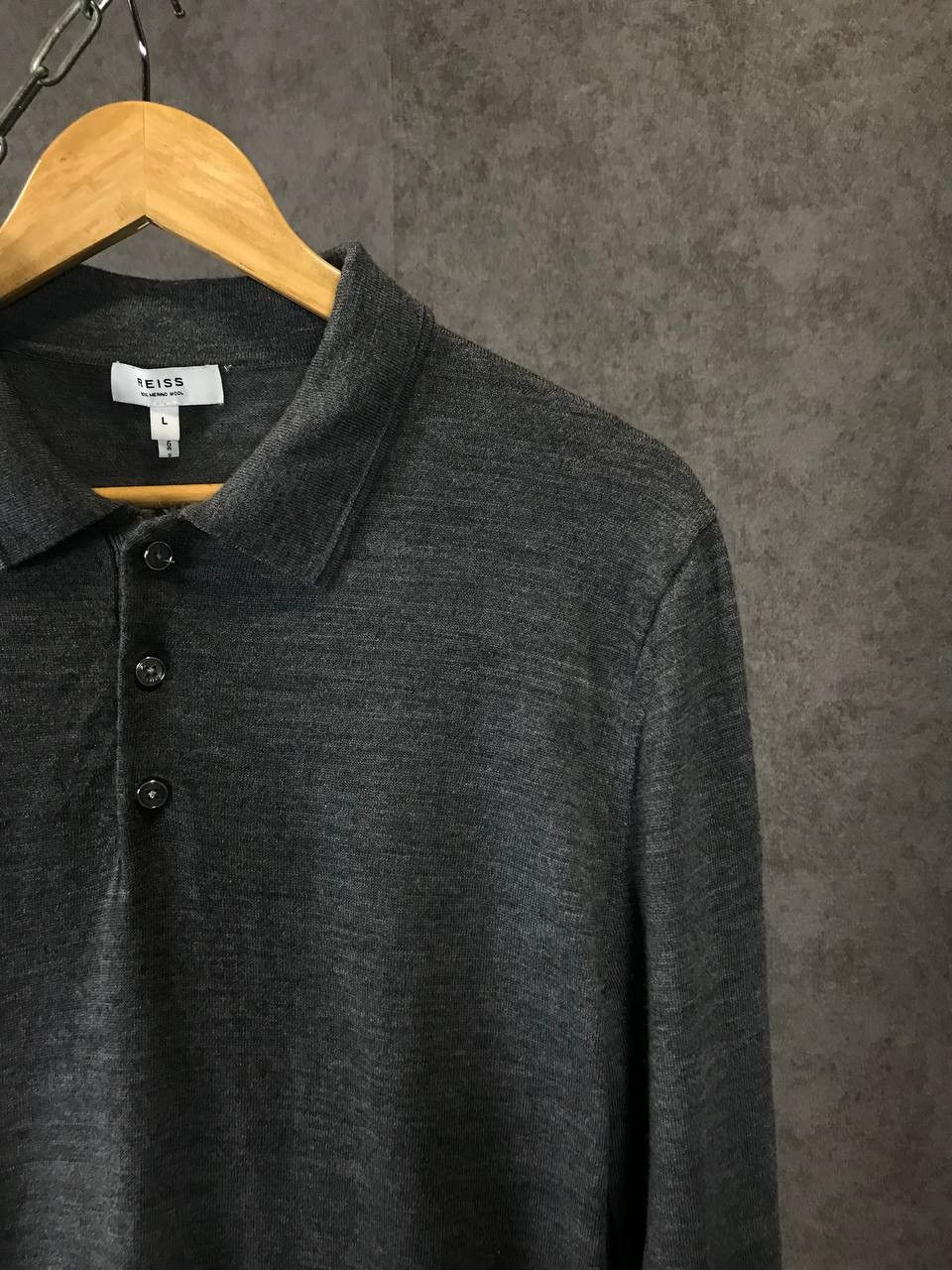 Reiss Reiss wool polo sweater Size US L / EU 52-54 / 3 - 2 Thumbnail