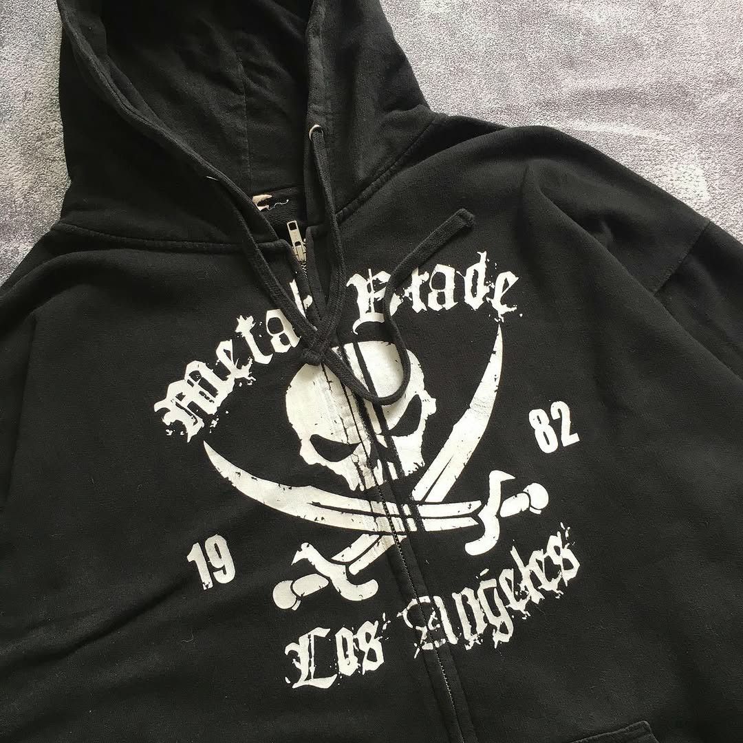 Band Tees Metal Blade Los Angels Zip Hoodie Size US XXL / EU 58 / 5 - 2 Thumbnail