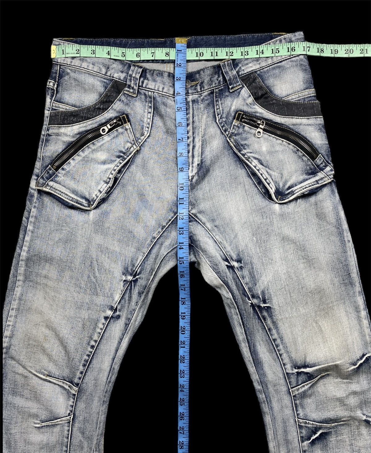 Hysteric Glamour × PPFM Extremely Aysmetrical Curves Denim By PPFM Size US 34 / EU 50 - 3 Thumbnail
