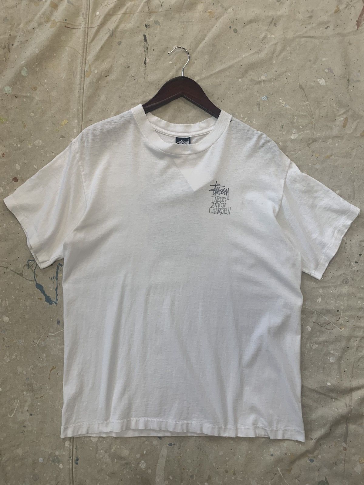 Stussy × Vintage Vintage 90s Stussy Elephant T Shirt Size US L / EU 52-54 / 3 - 2 Thumbnail